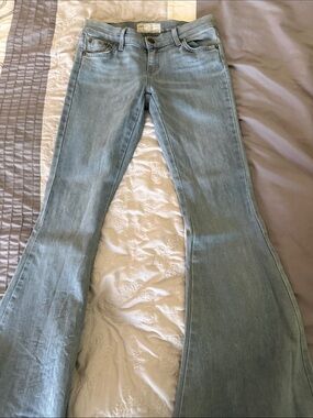 Free People Light Wash Flare Jeans